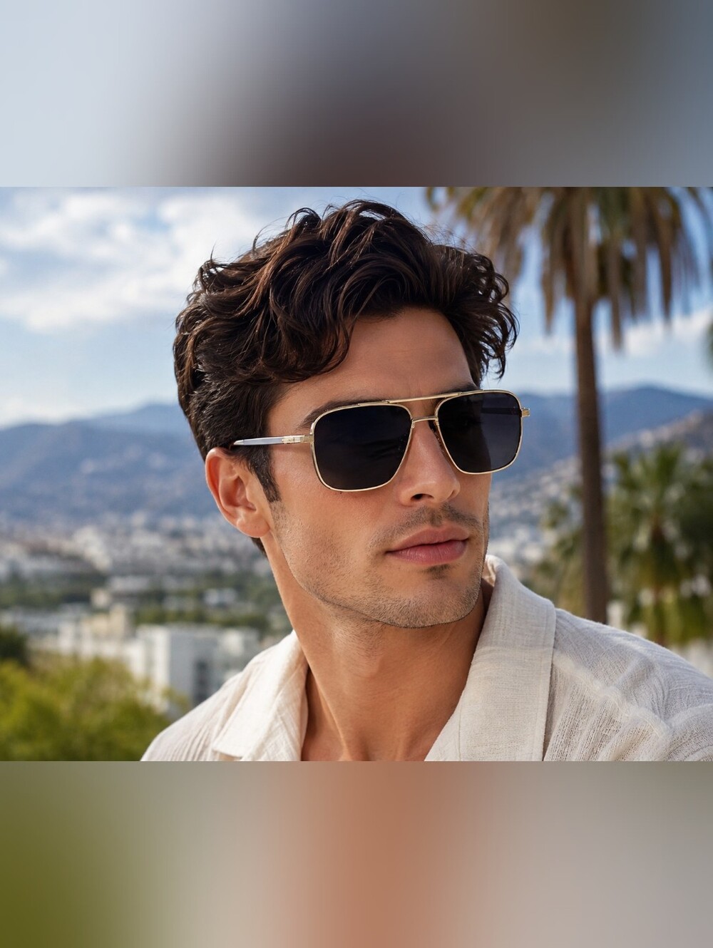 Blenders Phoenix Golden Polarized Sunglasses Matte Gold Smoke Gradient New